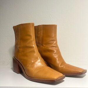 Schutz Square Toe Boots